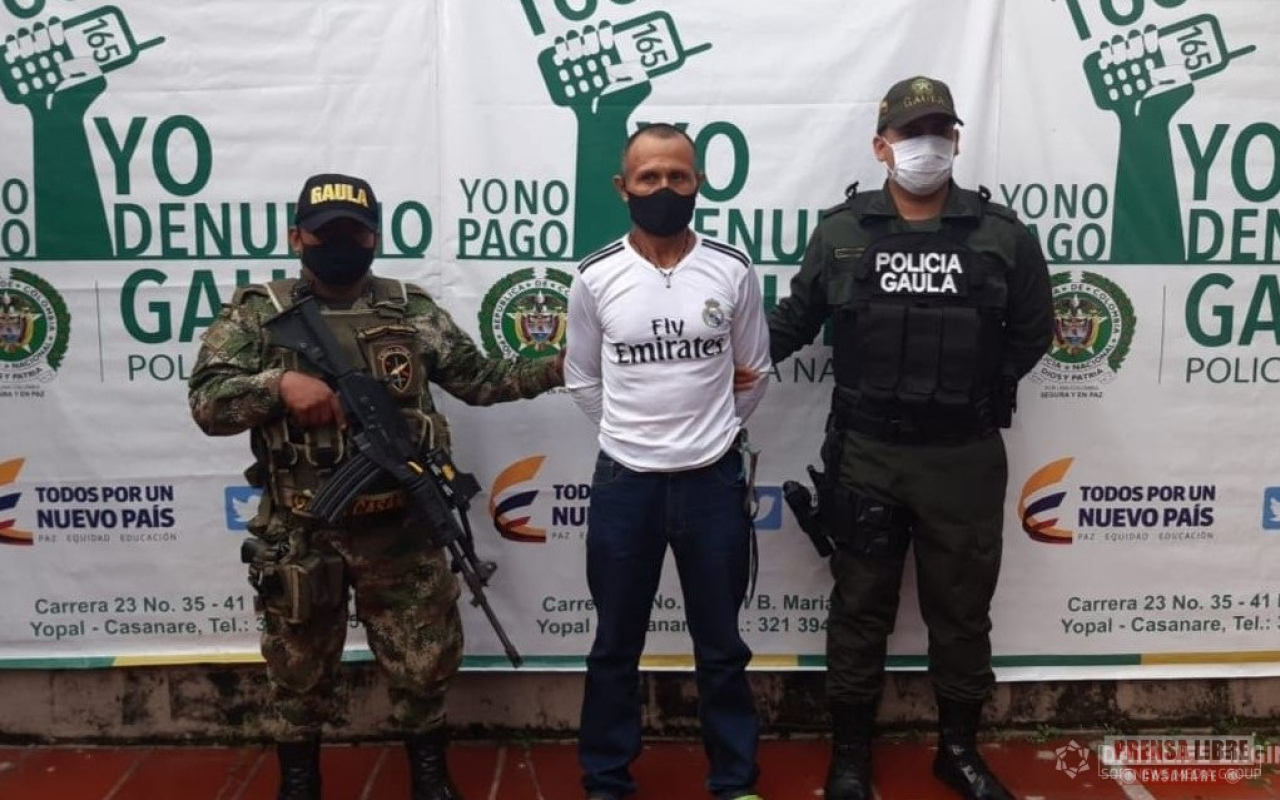 Capturado Cabecilla integrante de la subestructura 28 del GAO Residual en Casanare  