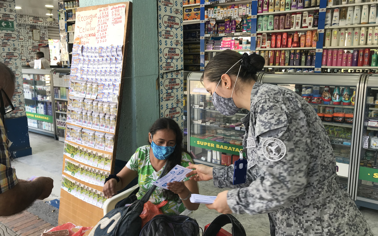 Fuerza Aérea continúa realizando campañas para prevenir el Covid- 19
