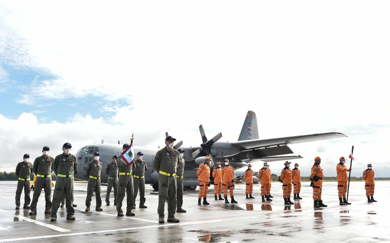 Aeronaves de su Fuerza Aérea Colombiana cumplirán misión humanitaria en Honduras