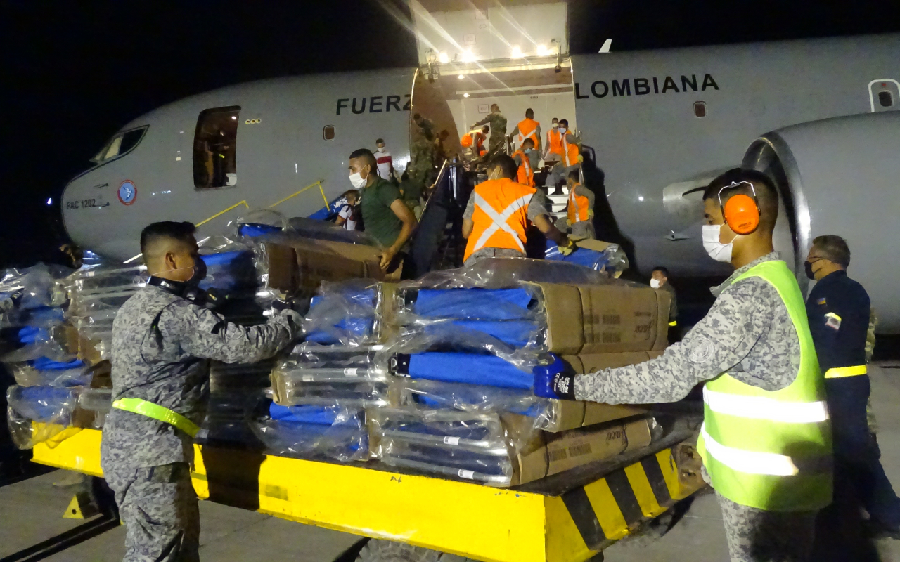 27 toneladas de ayudas humanitarias llegan a la Isla de Providencia y Santa Catalina, desde México