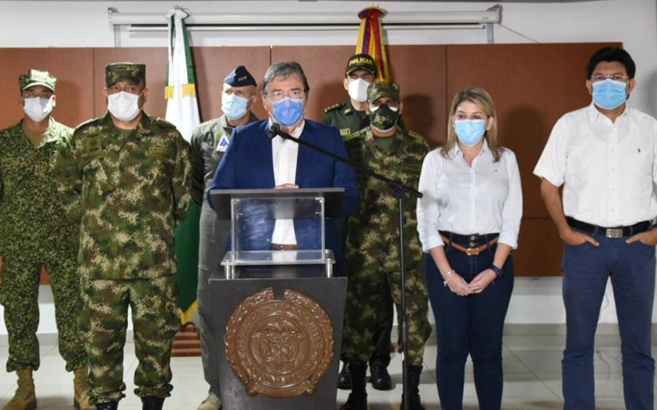 Fuerza Aérea Colombiana participa en consejo de seguridad en Santa Marta