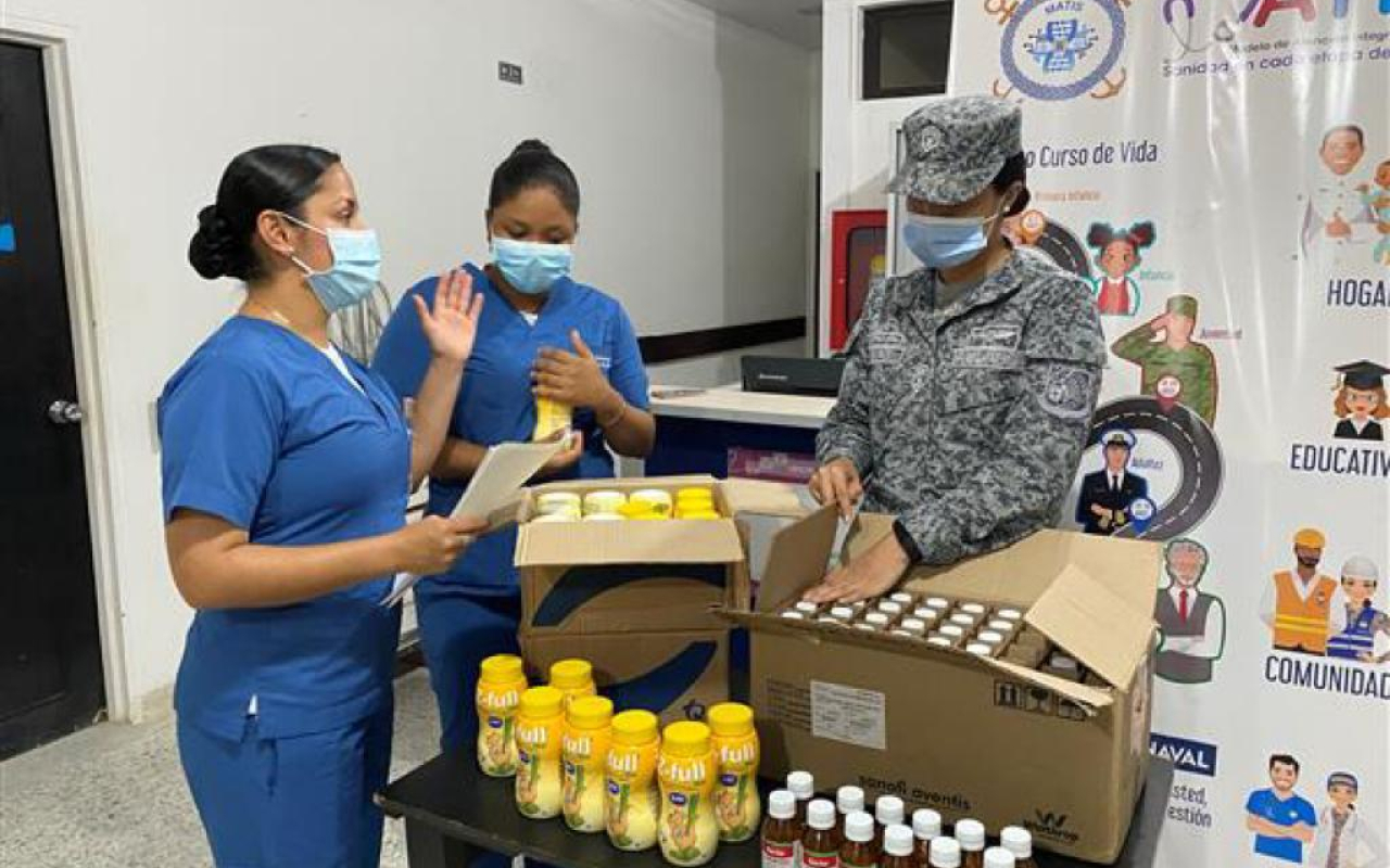 Entrega de medicamentos en el municipio de Guapi, Cauca