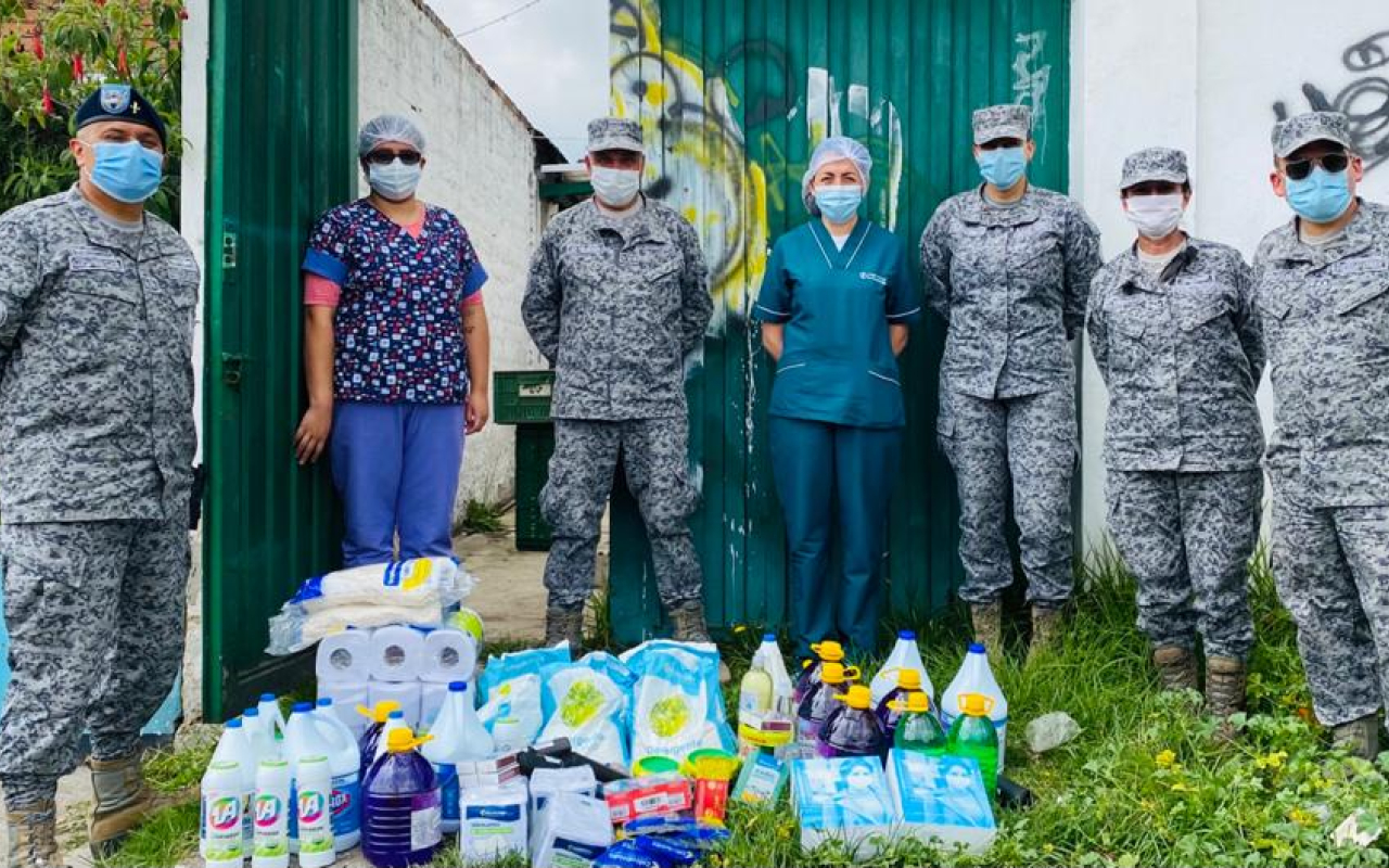 Su Fuerza Aérea Colombiana trabajando por el bienestar de Madrid