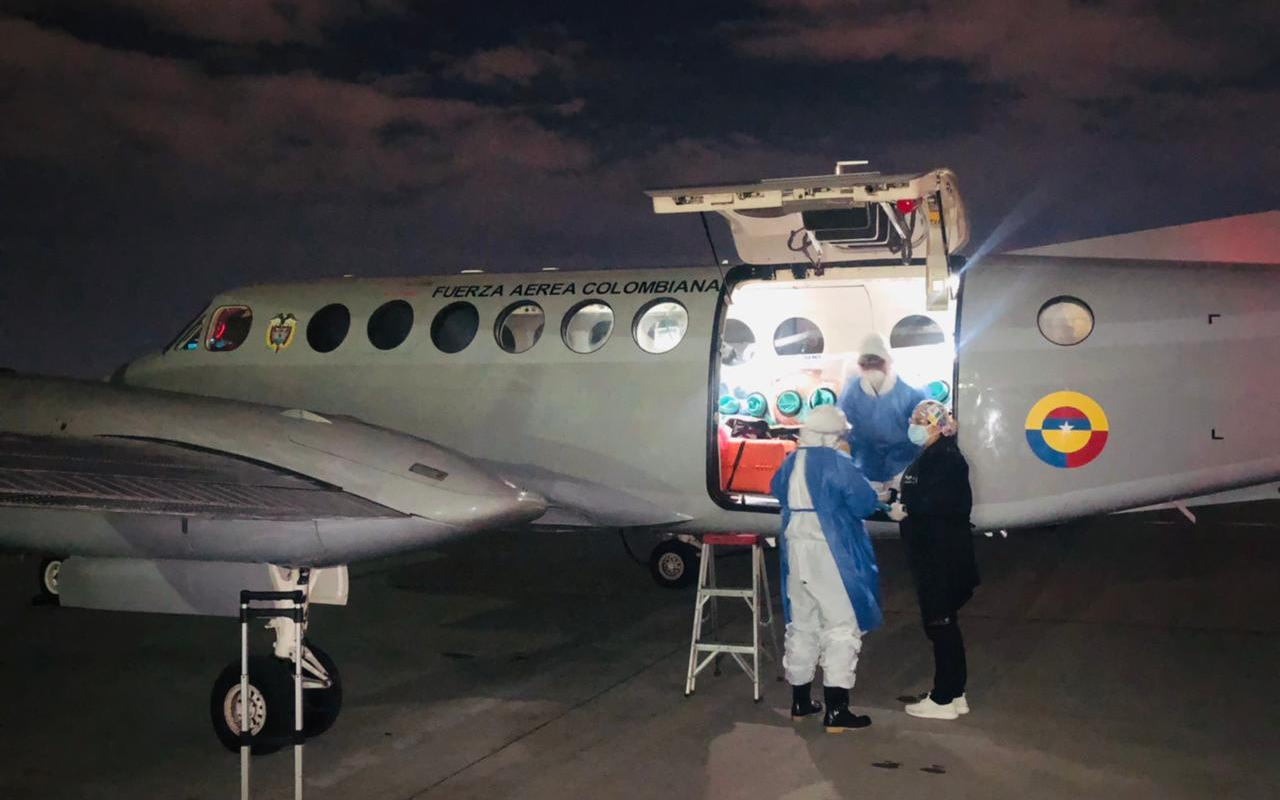 Su Fuerza Aérea realiza traslados aeromedicos desde Leticia 