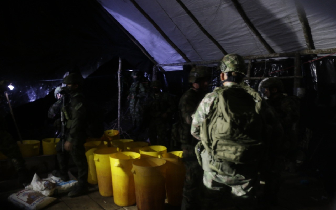 Destruido laboratorio para el procesamiento de Cocaina en Sardinata, Norte de Santander