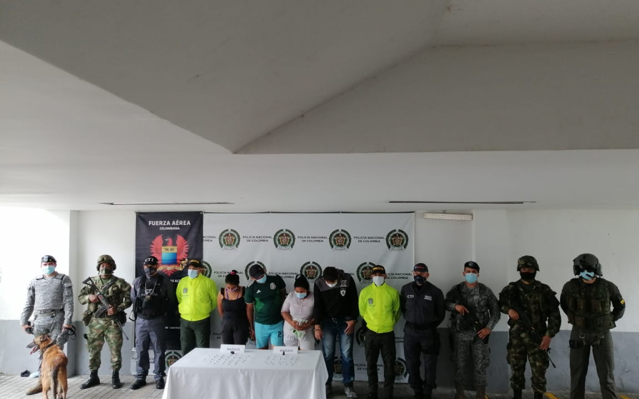 Fueron capturados cuatro personas por tráfico de estupefacientes en el Tolima