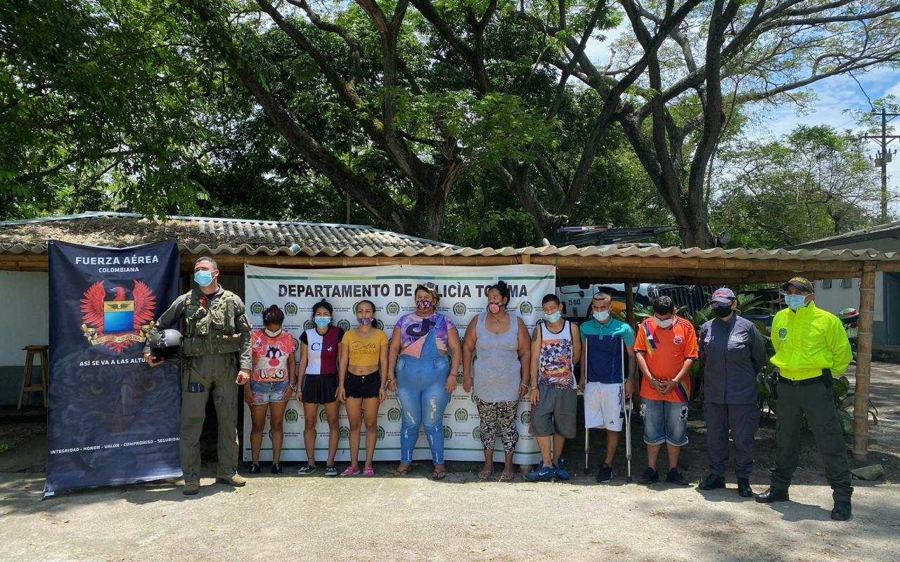 Desarticulada banda delincuencial en el norte de Tolima por la Fuerza Pública
