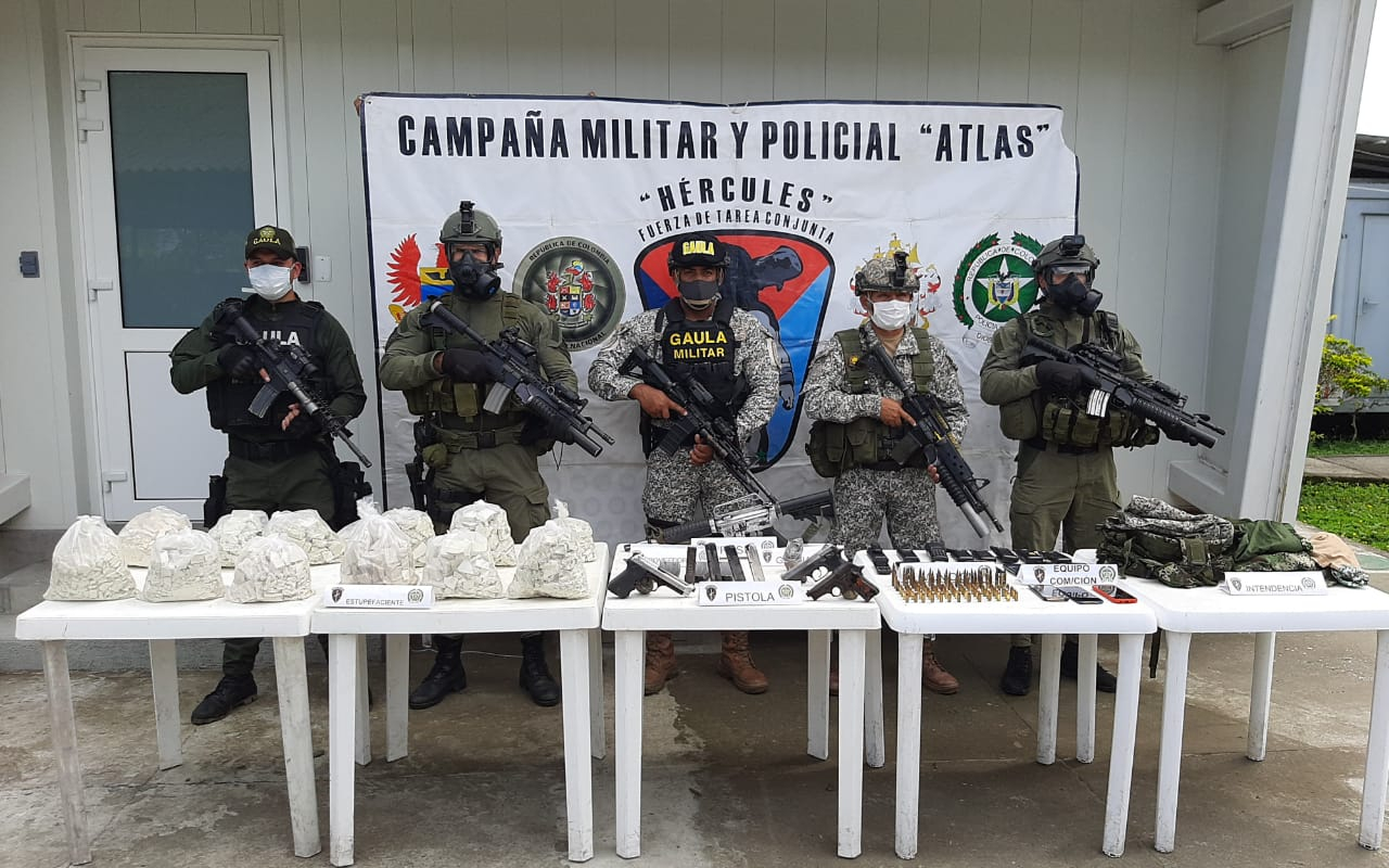 Incautado material de guerra del bloque occidental Alfonso Cano del GAO-r en Nariño