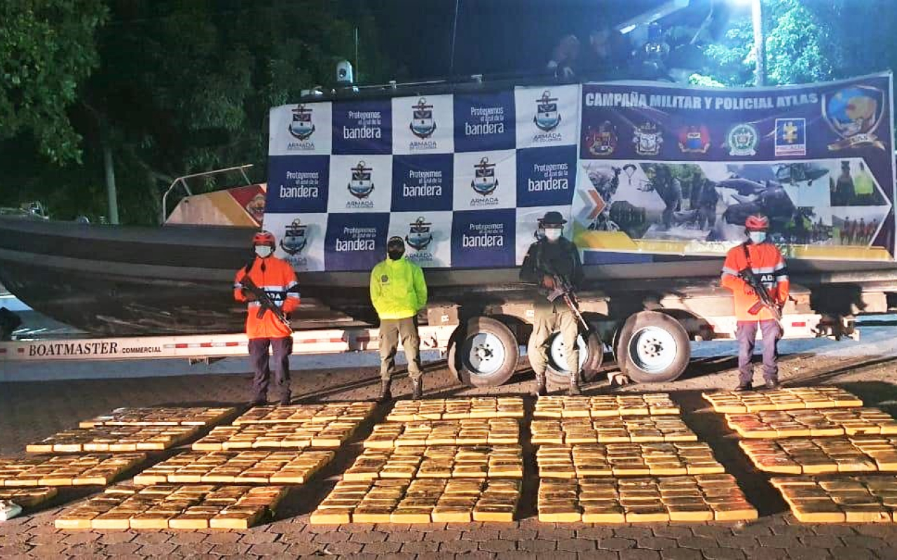 Inmovilizada lancha “GoFast” en el pacífico colombiano