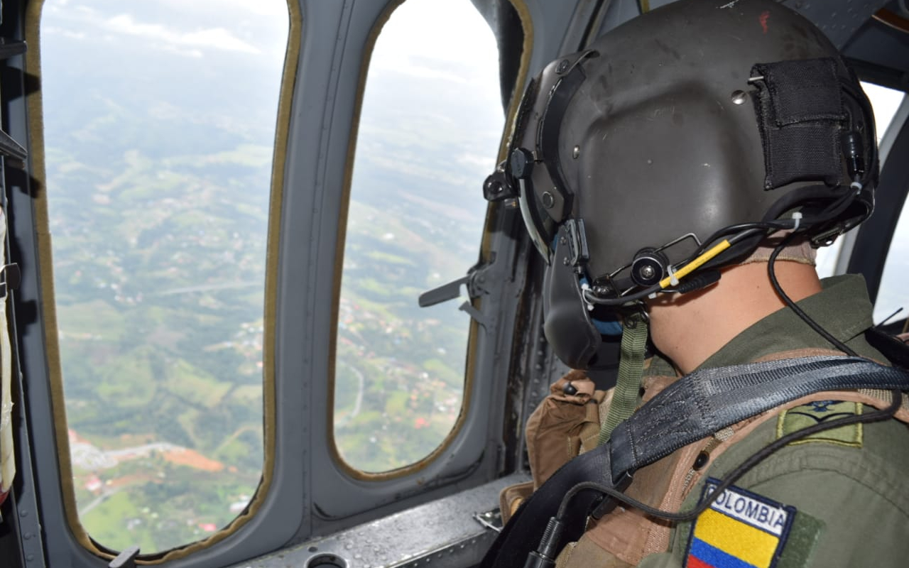 Continúan sobrevuelos de reconocimiento en zonas de riesgo en el Valle del Cauca
