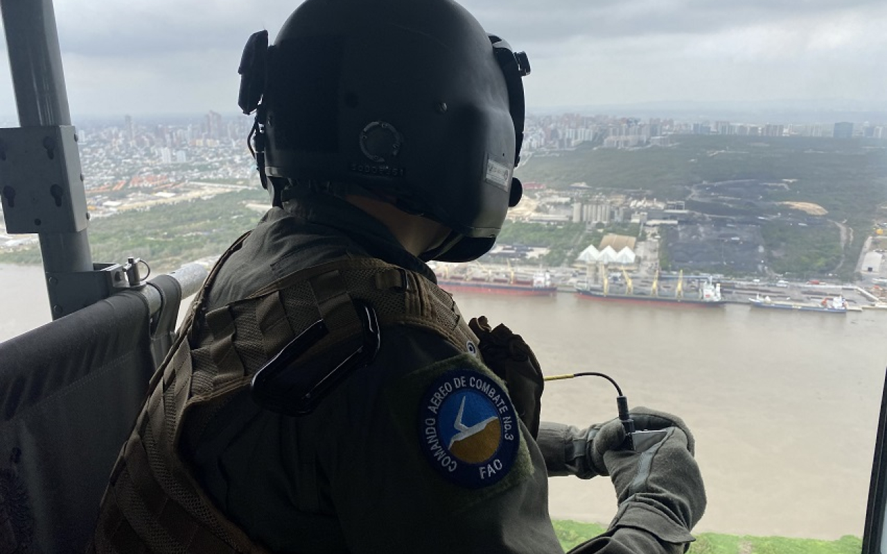La infraestructura crítica en el Atlántico es protegida por la Fuerza Aérea