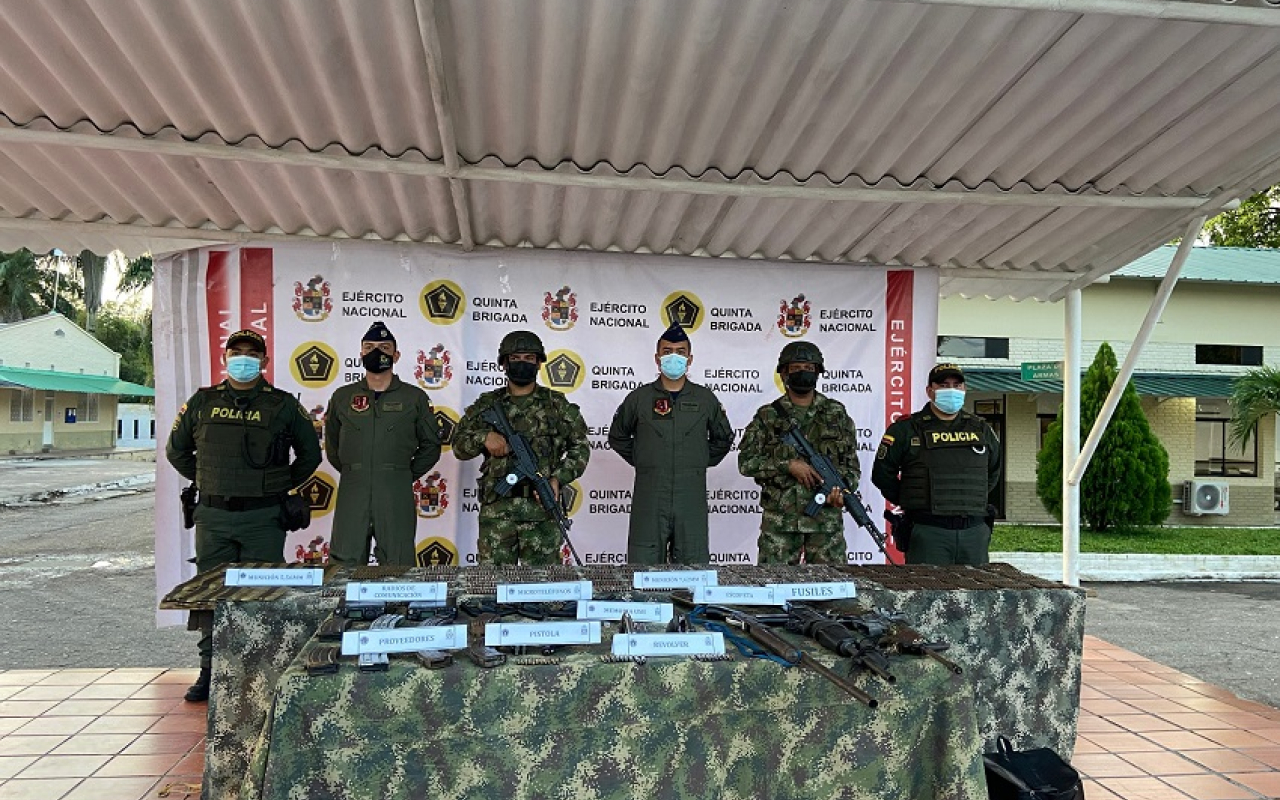 Debilitada la infraestructura del ELN, gracias a las labores de la Fuerza Pública