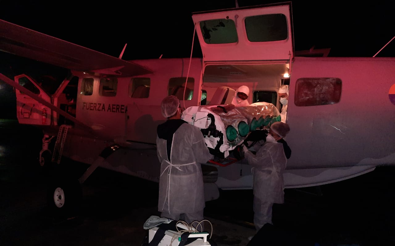 Paciente con COVID fue movilizado en aeronave de Su Fuerza Aérea Colombiana