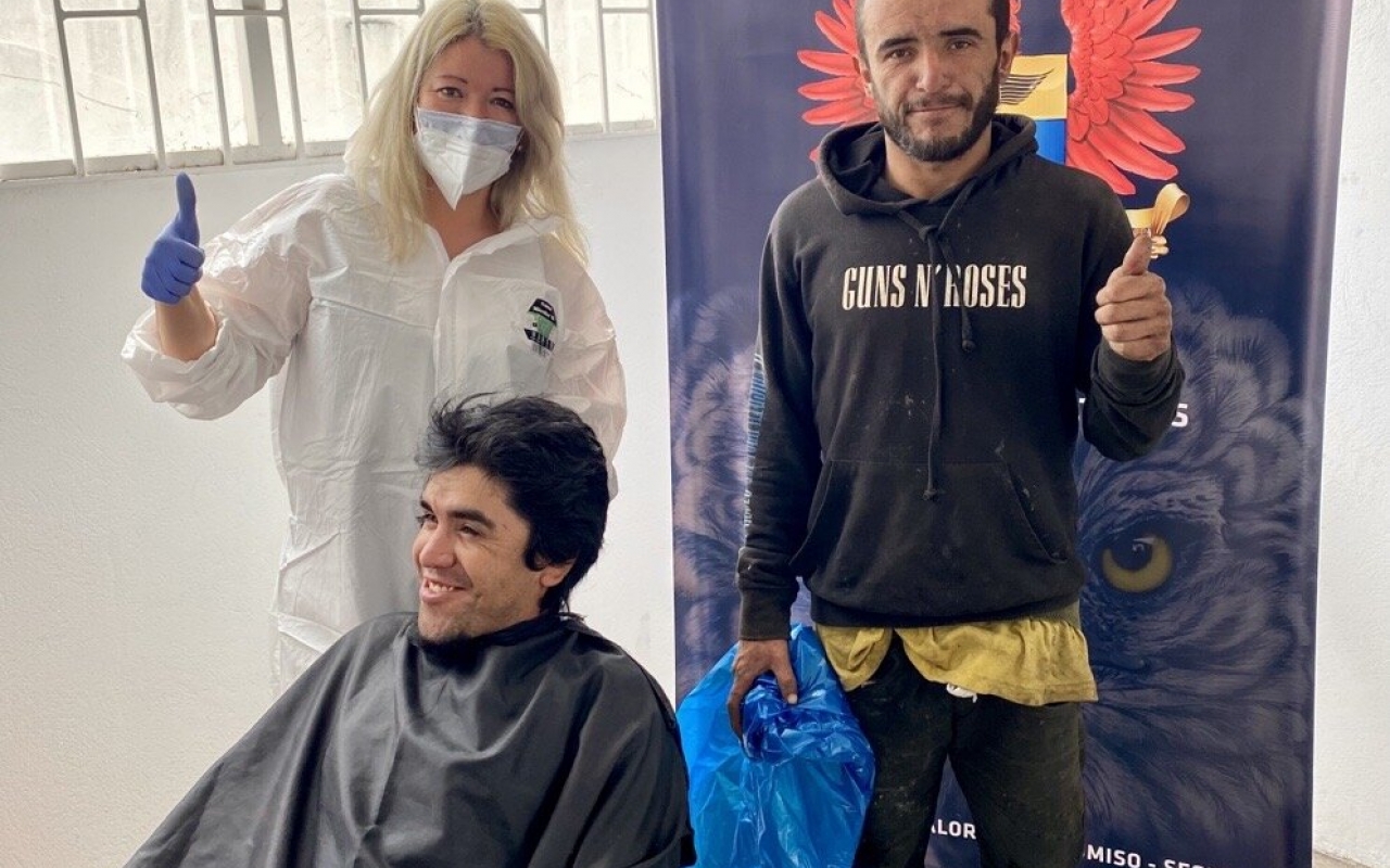 Así se llevó a cabo la jornada de autocuidado dirigida a los habitantes de calle del municipio de Madrid