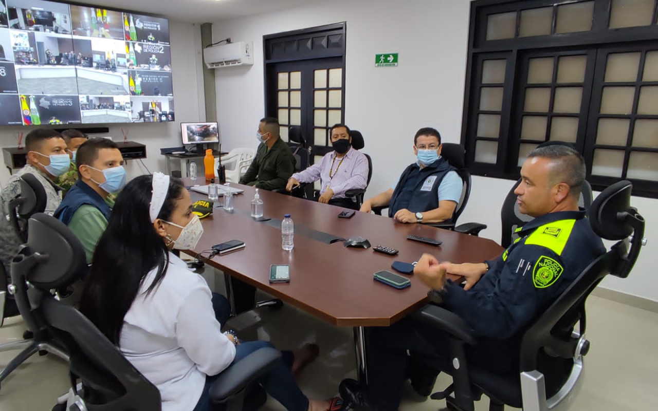 El CACOM-6 participo en una importante Reunión se monitorearon las manifestaciones, en Florencia, Caquetá