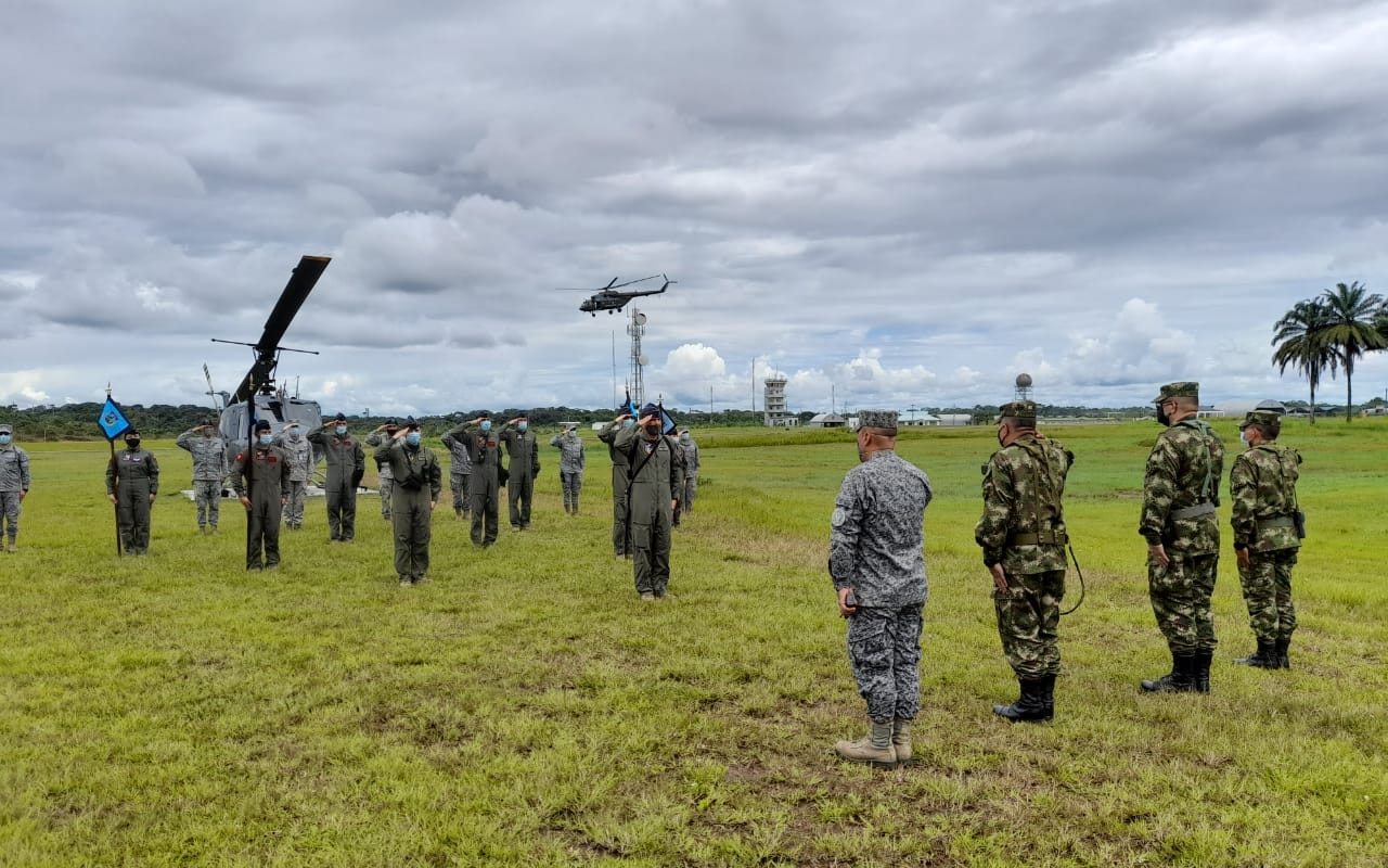 Sentido saludo recibieron las tripulaciones del Comando Aéreo de Combate No. 6
