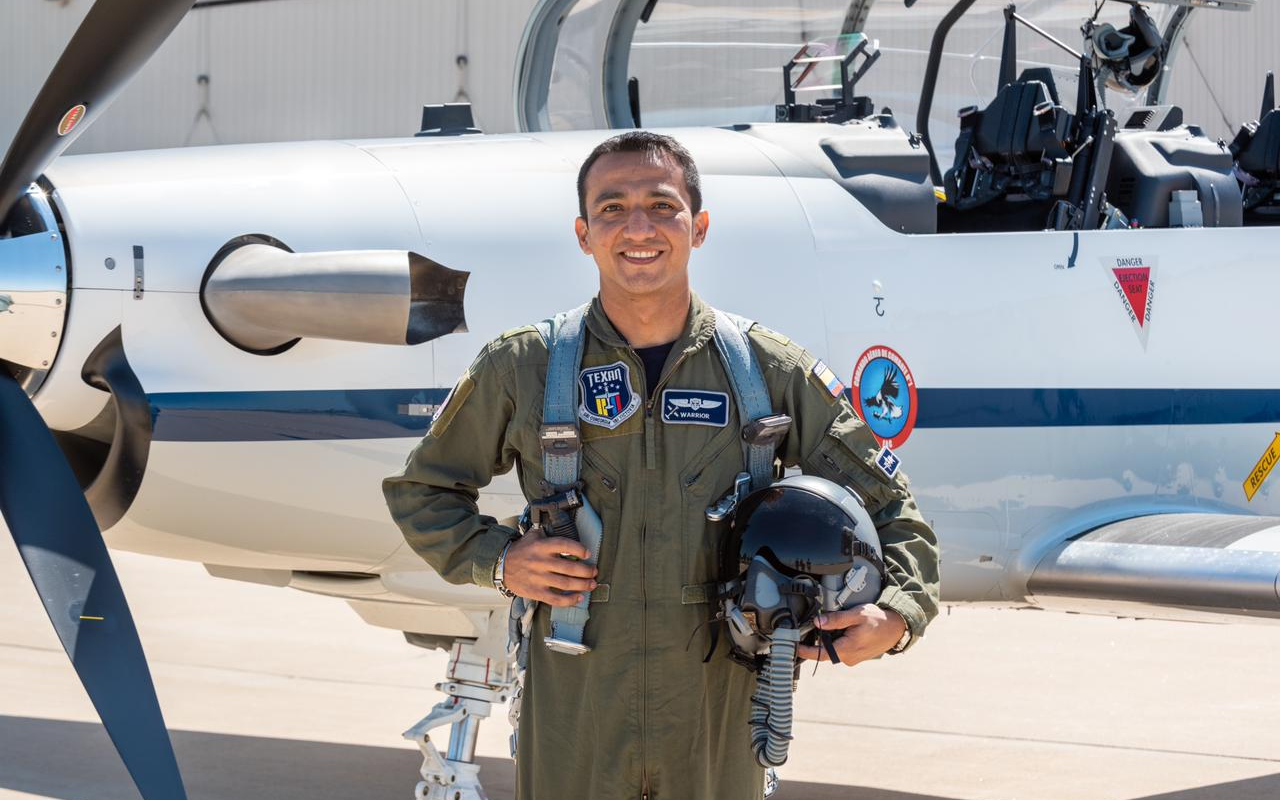 Un vichadense a cargo del nuevo escuadrón Texan T6