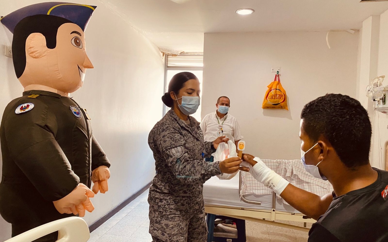 Caritas alegres para los pacientes del Hospital San Félix de La Dorada