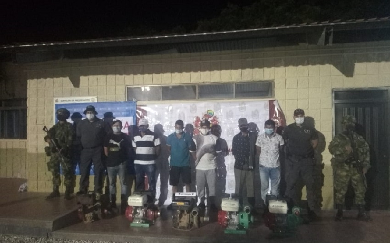 Luego de una operación, se debilitó la estructura de minería ilegal en Magdalena