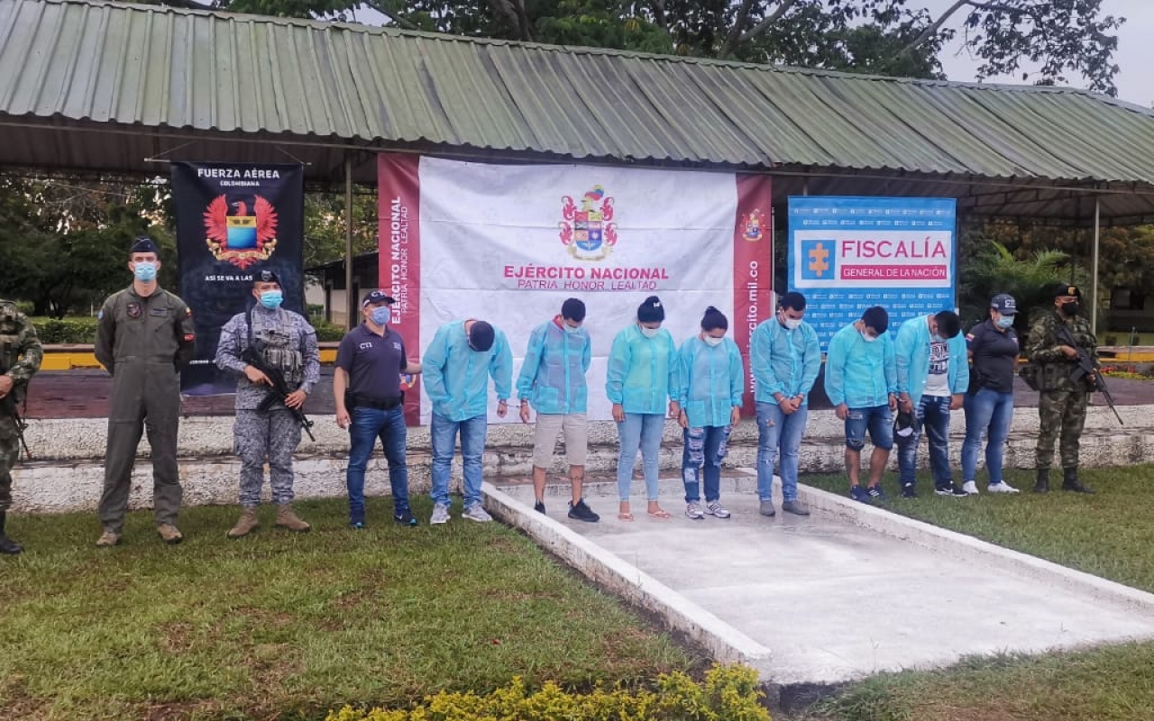Contundente  golpe contra el tráfico de estupefacientes  en Cundinamarca, Tolima y Cauca.