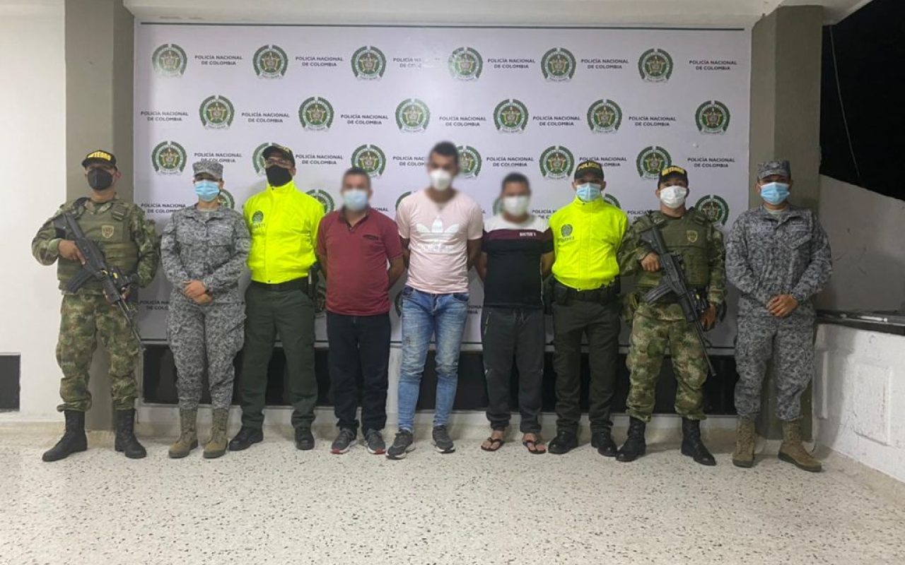 Capturados tres integrantes del Eln en el César