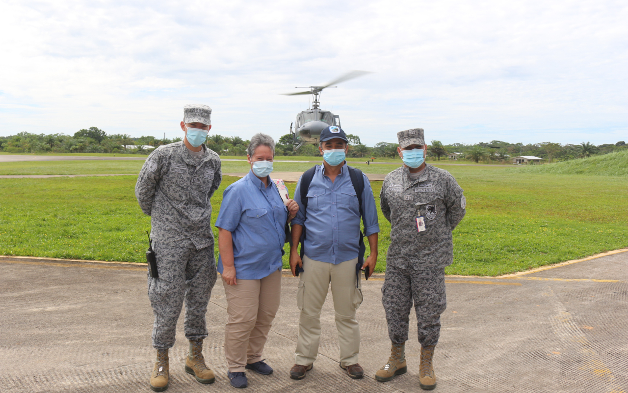 Representantes del Parque Nacional Natural Serranía de Chiribiquete llegaron al Comando Aéreo de Combate No.6.