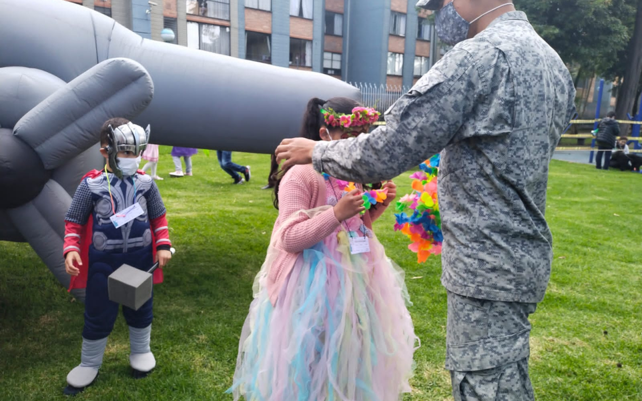 La celebración de Halloween se adelantó para los niños de Engativá 