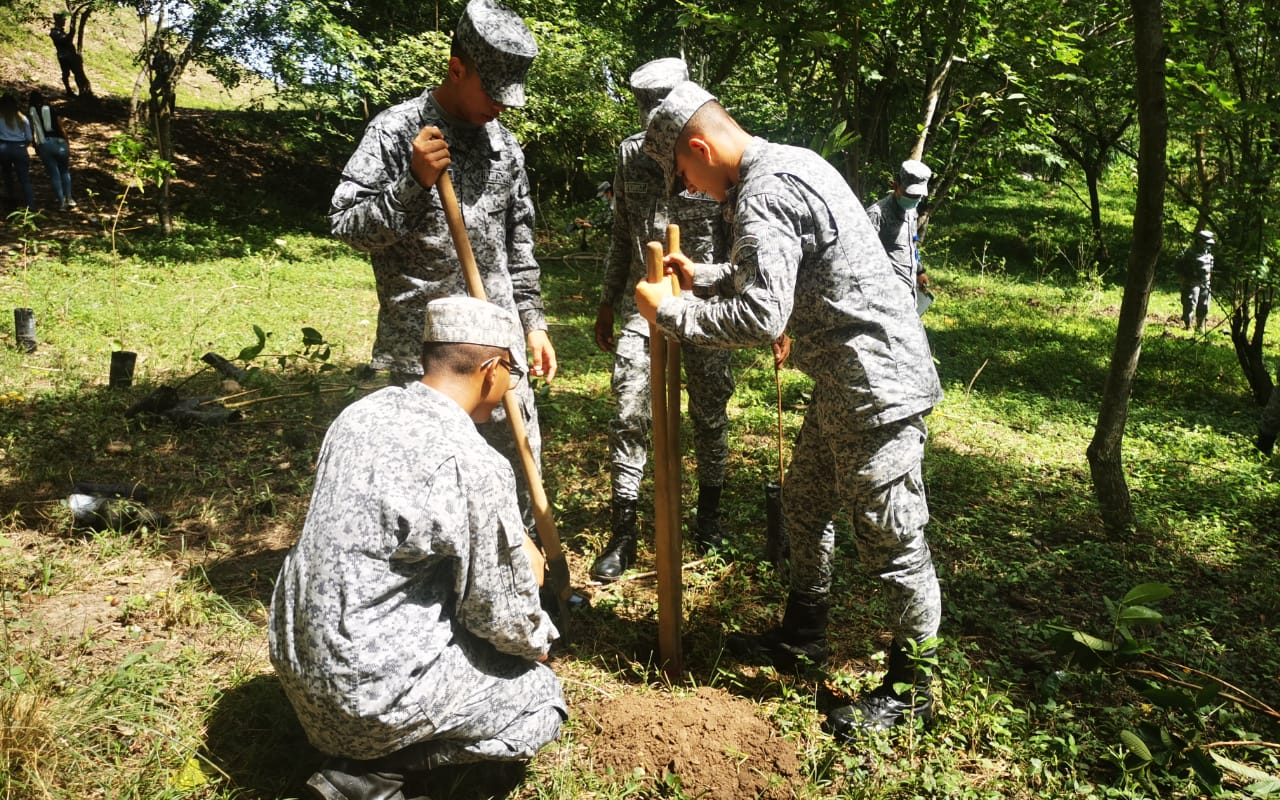 Puerto Salgar conmemora el día del árbol con una sembratón apoyada por la Fuerza Aérea Colombiana