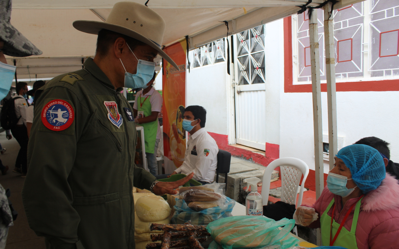 Fuerza Pública apoya jornada de reactivación económica en La Salina, Casanare