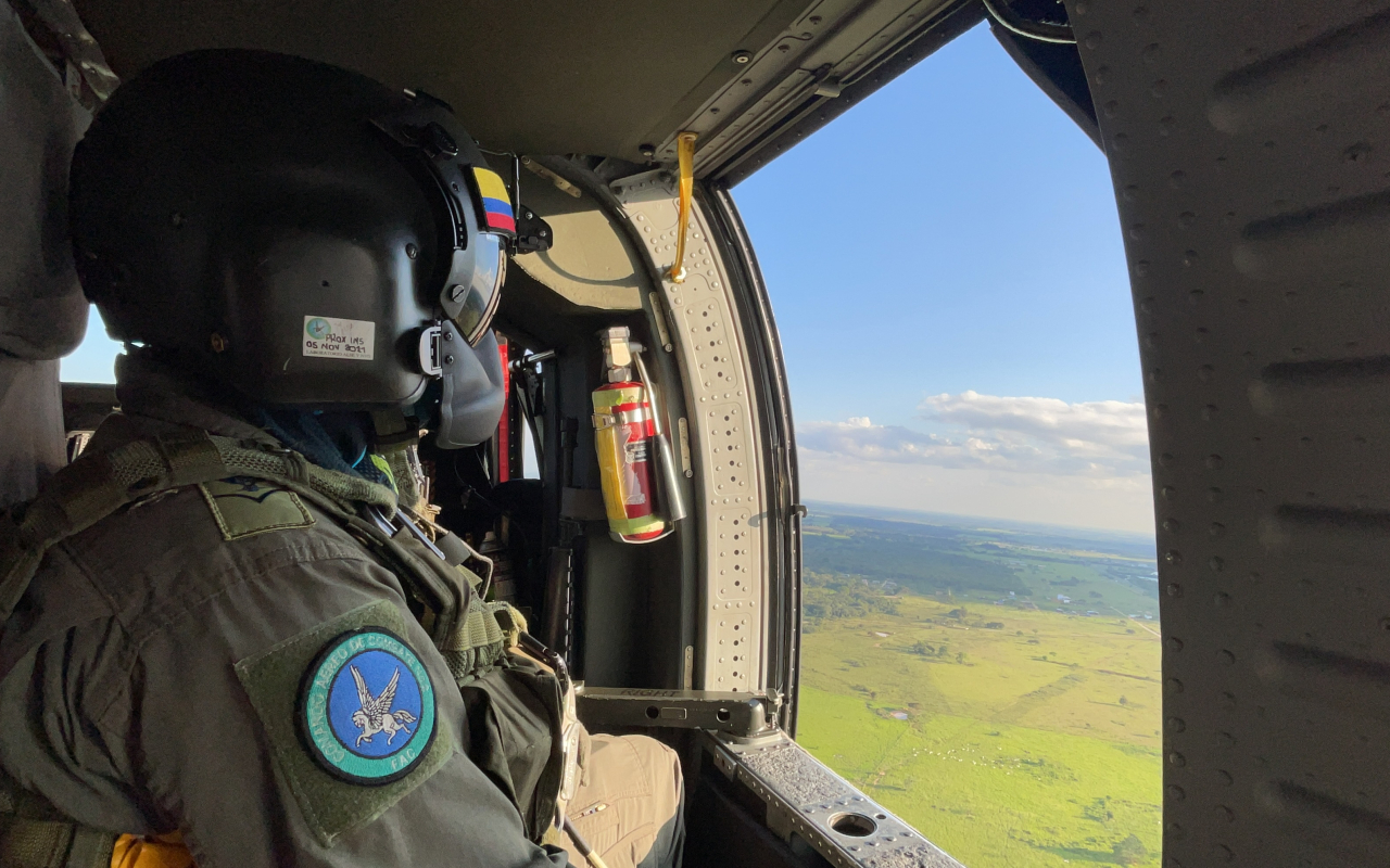 Sobrevuelos para garantizar la seguridad de Arauca, Boyacá y Casanare