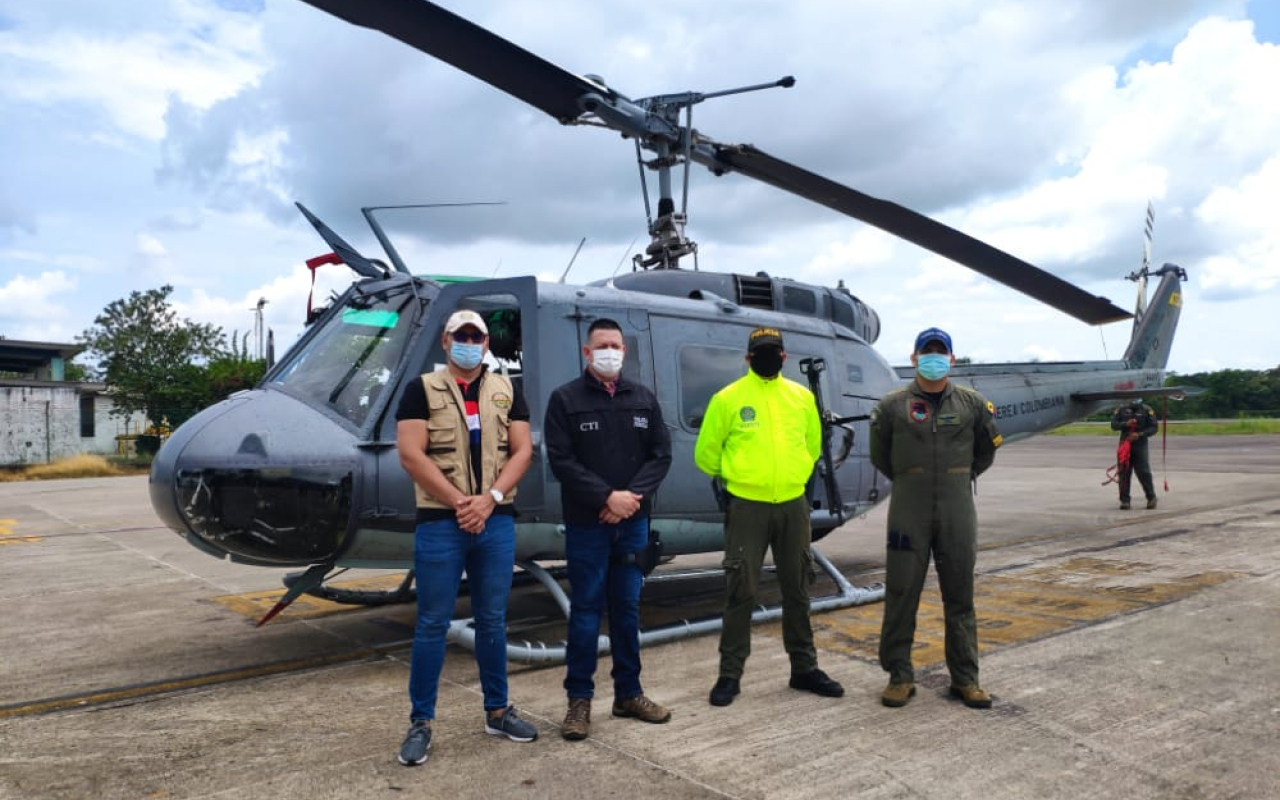 Sobrevuelos de verificación de afectación ambiental en el Caquetá realiza su Fuerza Aérea Colombiana.