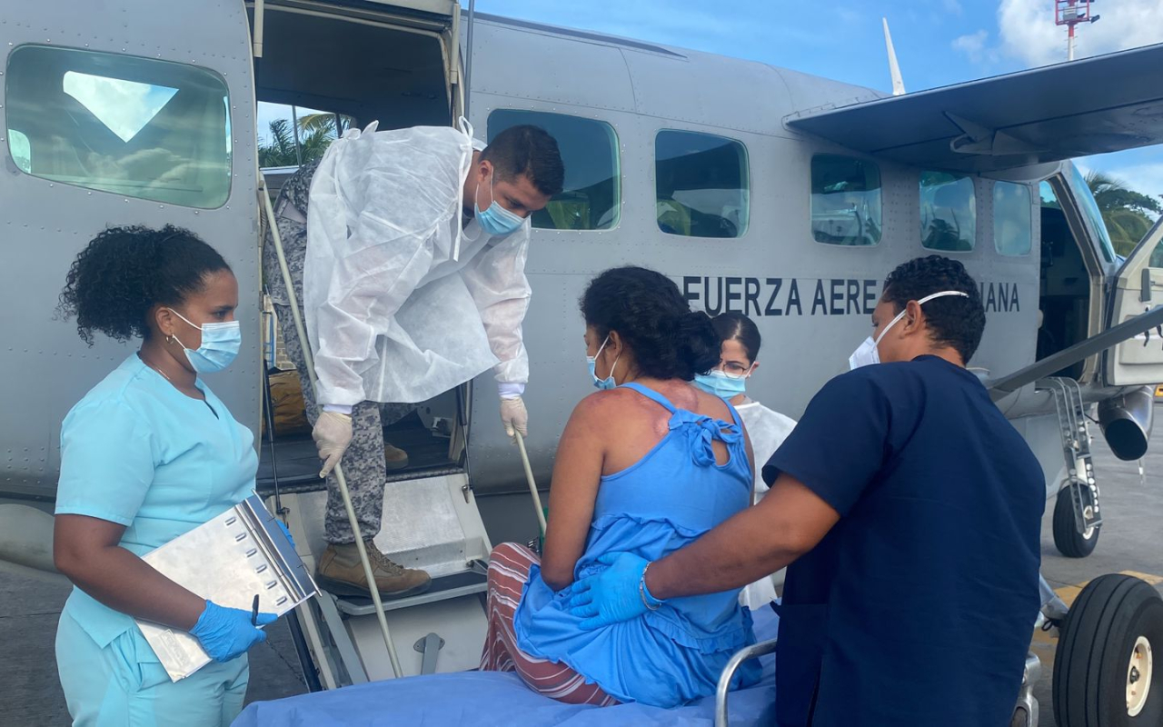Continúan los traslados Aeromédicos desde Providencia por su Fuerza Aérea