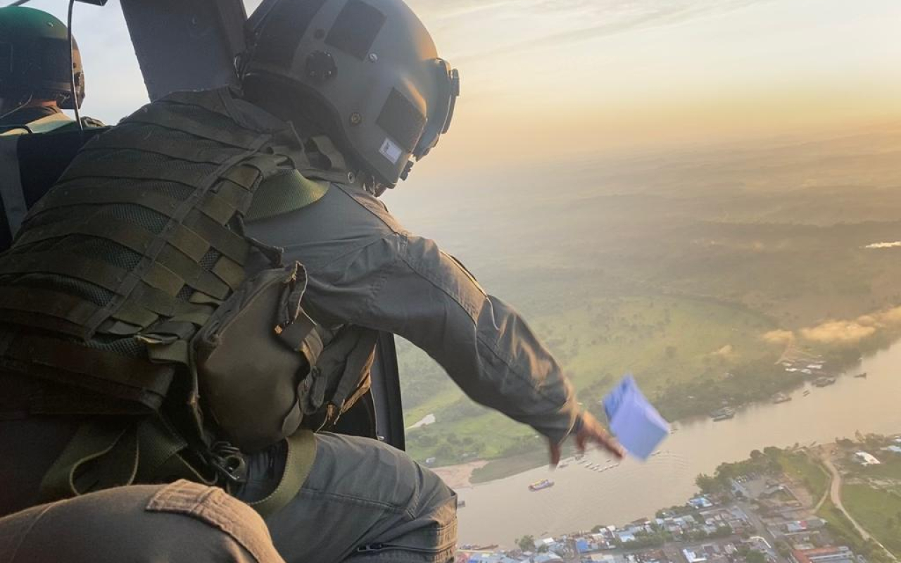 Desde Caquetá, su Fuerza Aérea continúa velando por la seguridad de la región