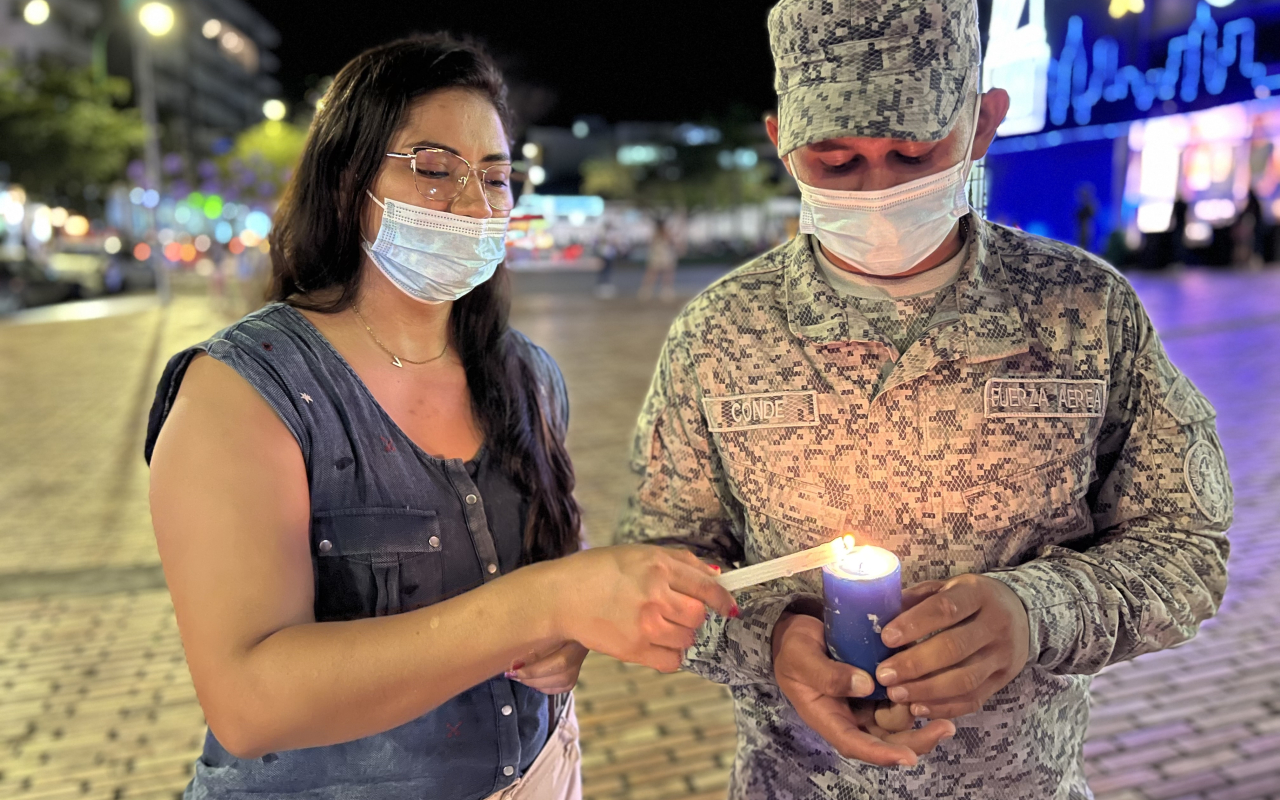 Velatón en el Día Internacional de los Derechos Humanos 