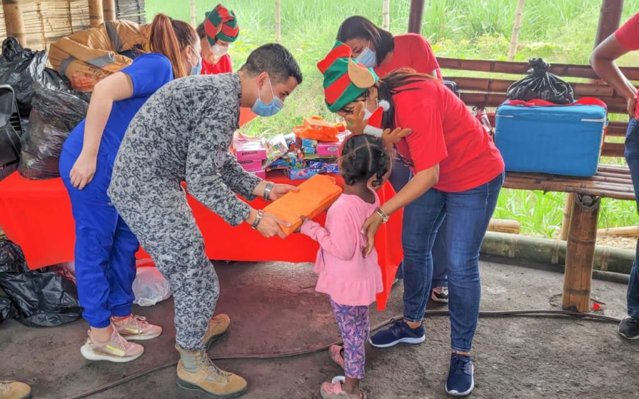 Navidad azul en Candelaria, Valle del Cauca