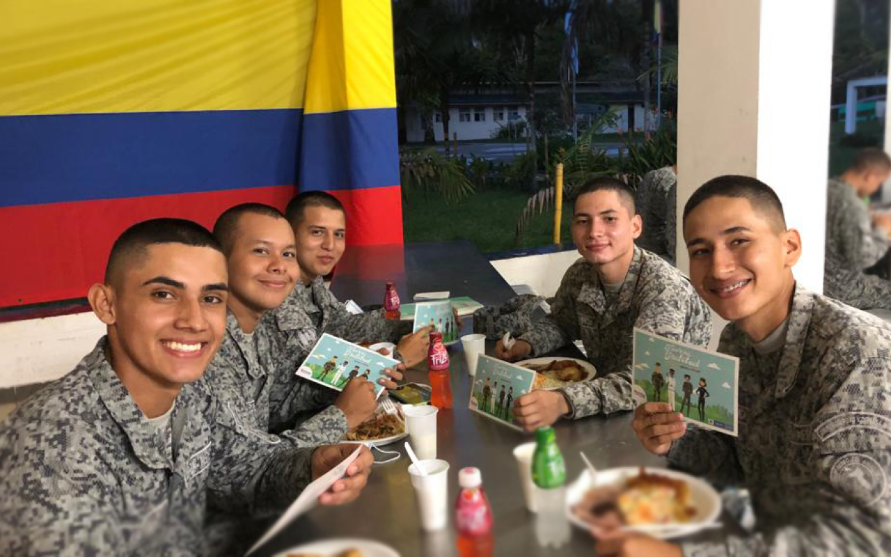 “Mensaje de apoyo y amor” fue entregado a soldados en el Amazonas 