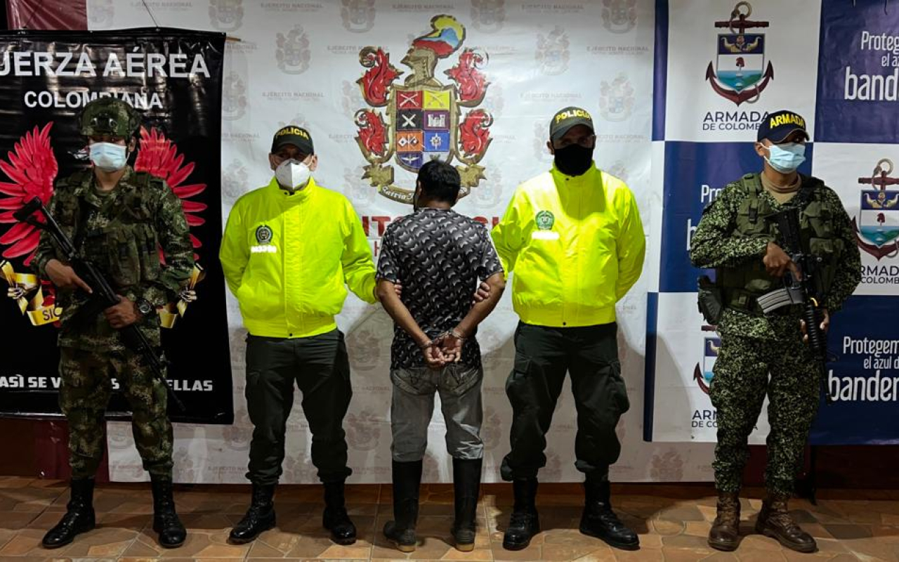 Capturado alias “El Indio Vatys” integrante de Grupo Armado Organizado en Güérima, Vichada