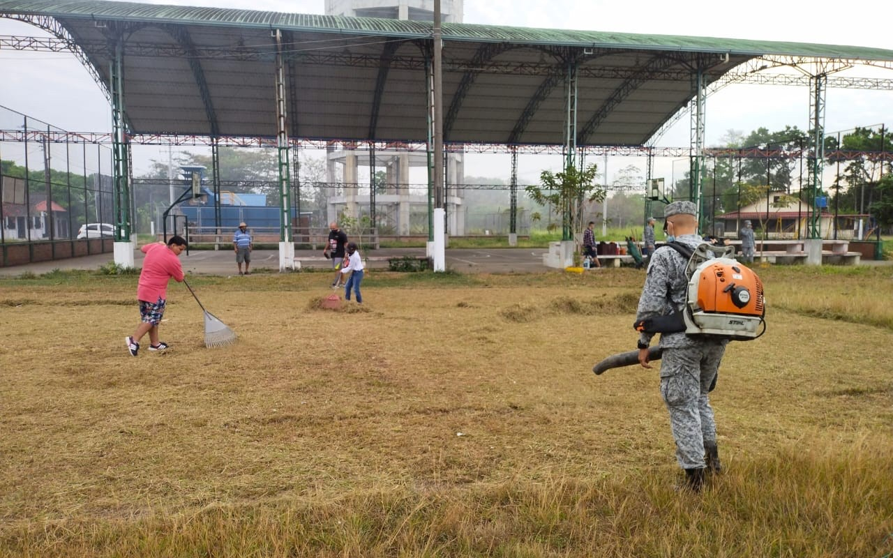 Área rural de Villavicencio fue embellecida con apoyo de su Fuerza Aérea