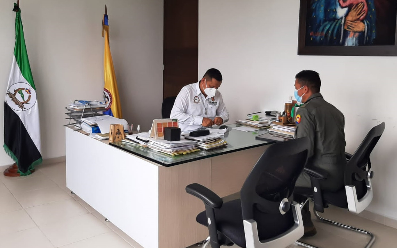 Visita estratégica entre su Fuerza Aérea Colombiana y la Gobernación del Putumayo