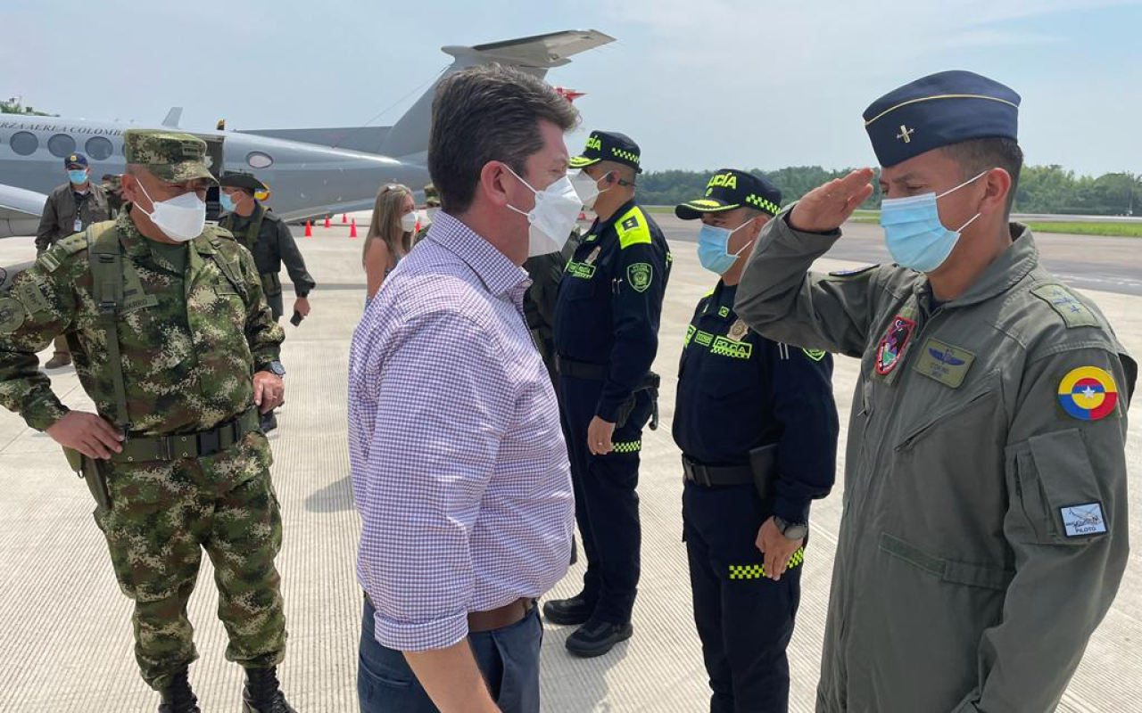 Fuerza Aérea participó en consejo de seguridad extraordinario en Caquetá