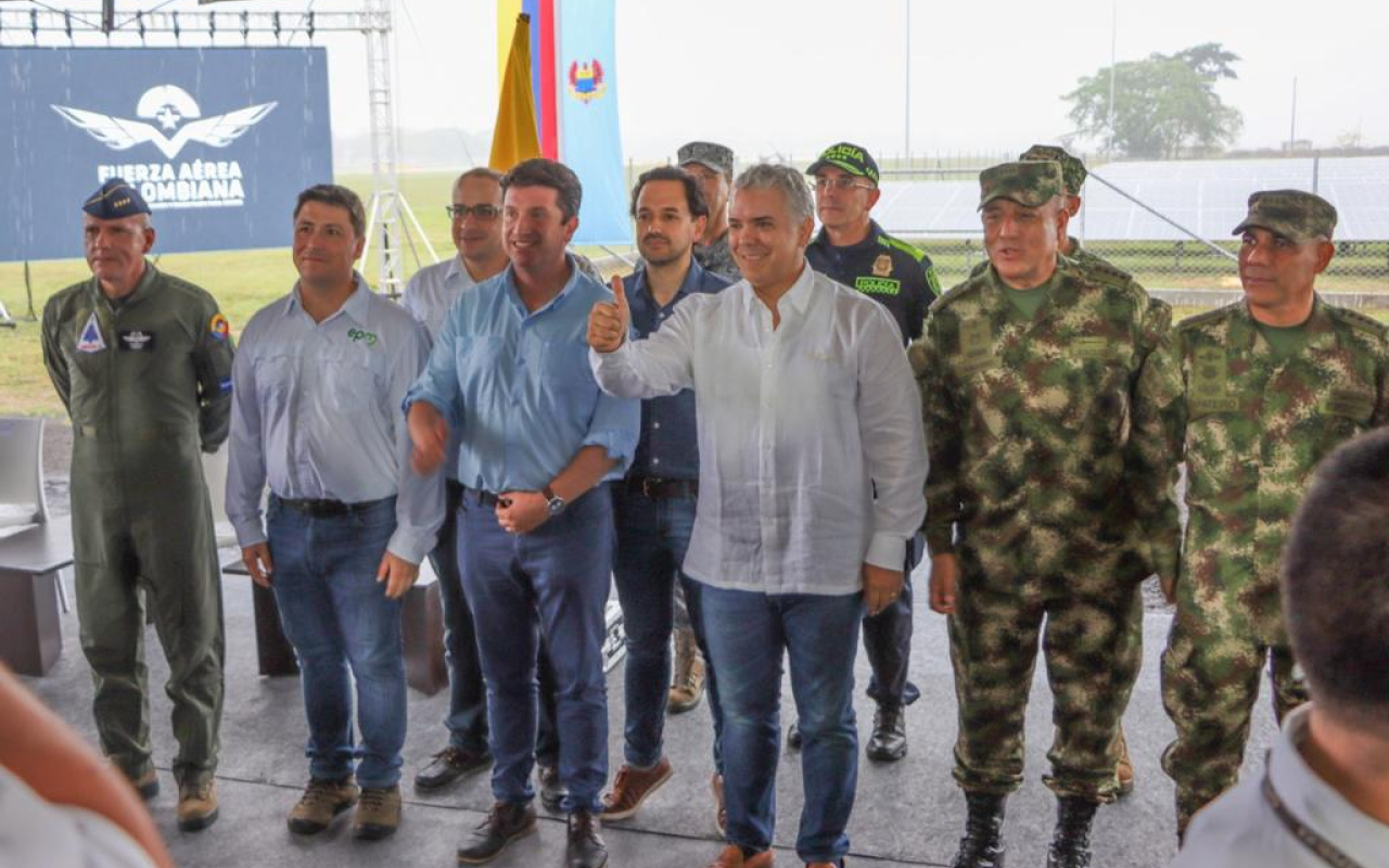 Bases de la Fuerza Aérea Colombiana implementan solución solar de EPM