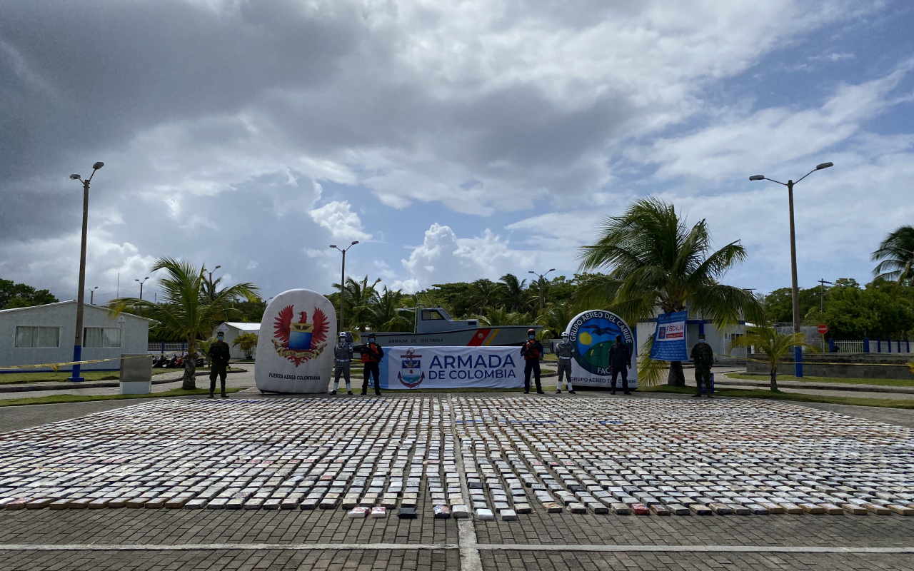 Incautada cocaína avaluada en más de 120 millones de dólares