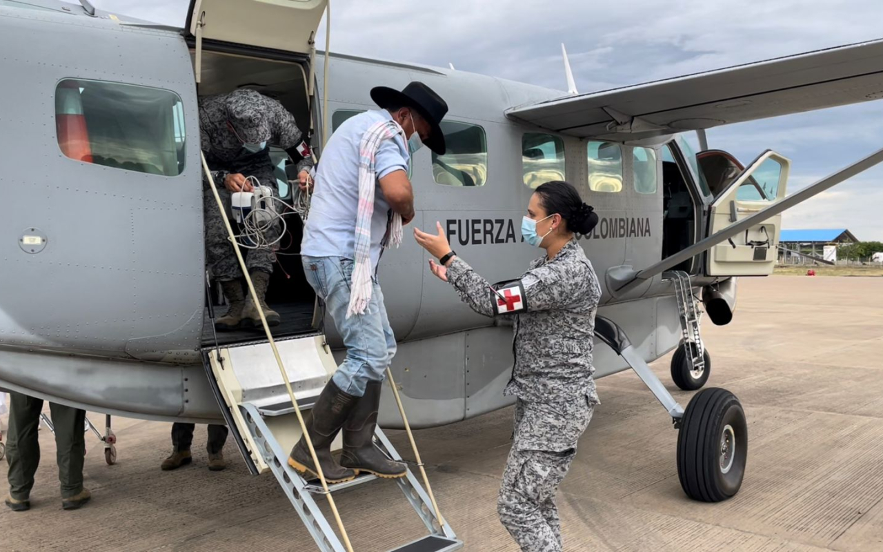 Oportuna reacción de su Fuerza Aérea logró salvar la vida de un vichadense 