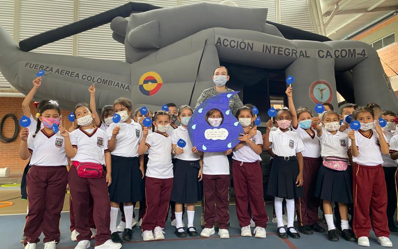 Fuerza Aérea Colombiana conmemoró el Día del Agua en Melgar