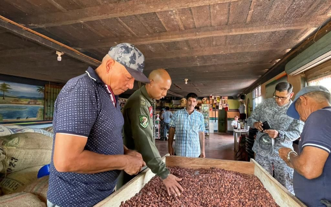 Más toneladas de cacao vichadense son transportadas por su Fuerza Aérea