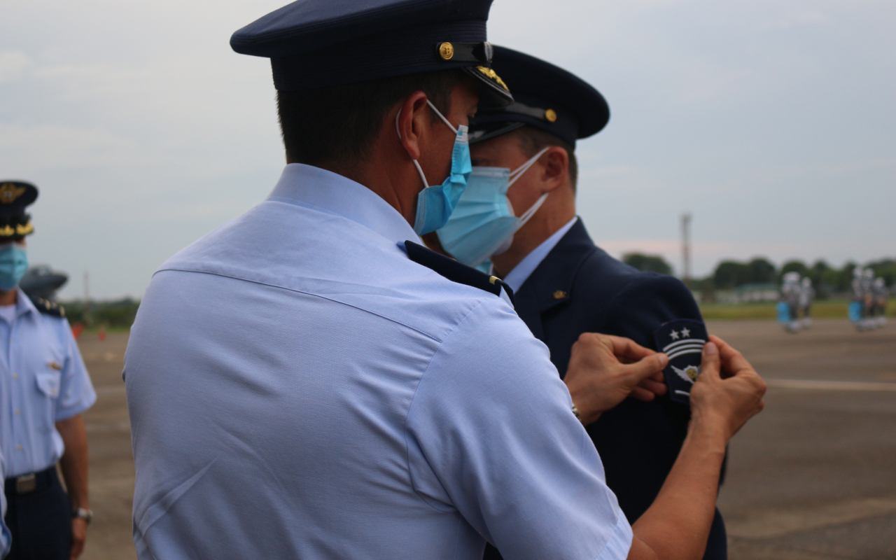 Nuevo ascenso de suboficiales de su Fuerza Aérea Colombiana en Caquetá 
