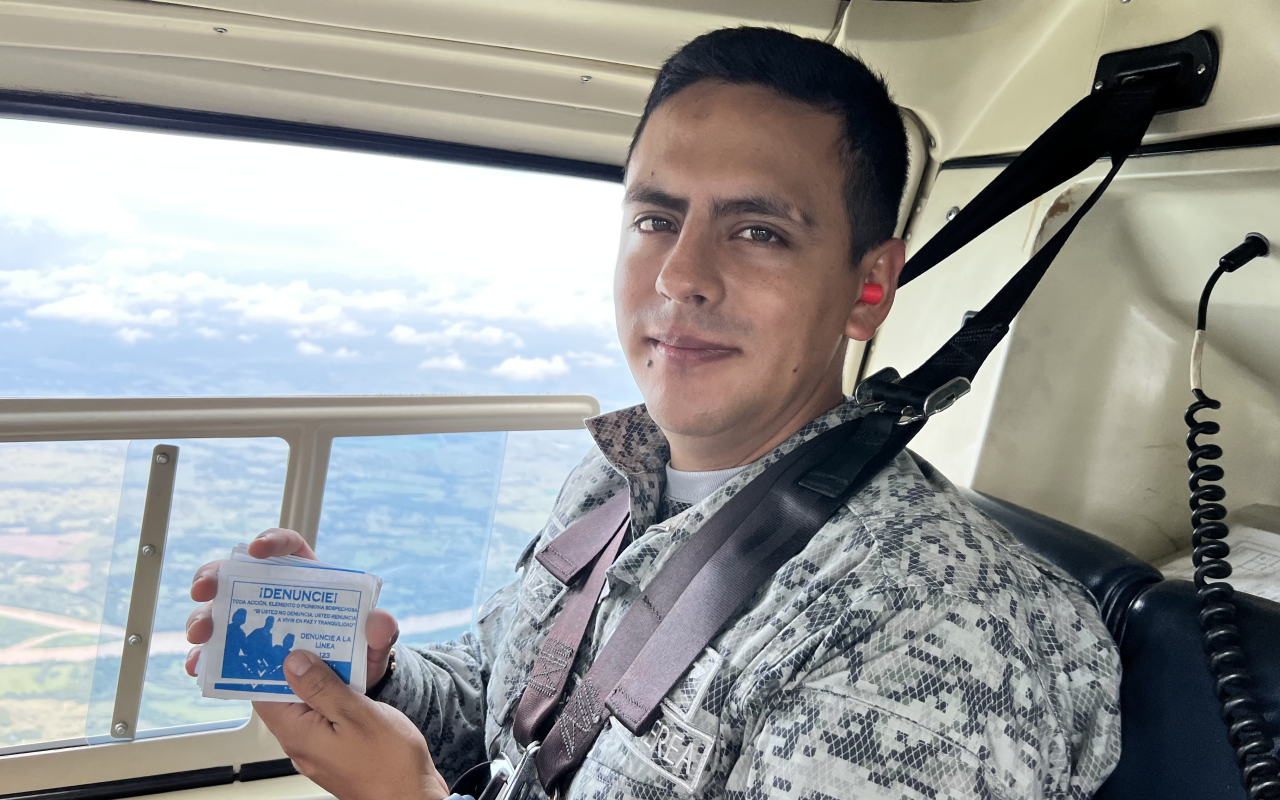 Su Fuerza Aérea realiza fuerte campaña contra la extorsión y el secuestro en el Huila