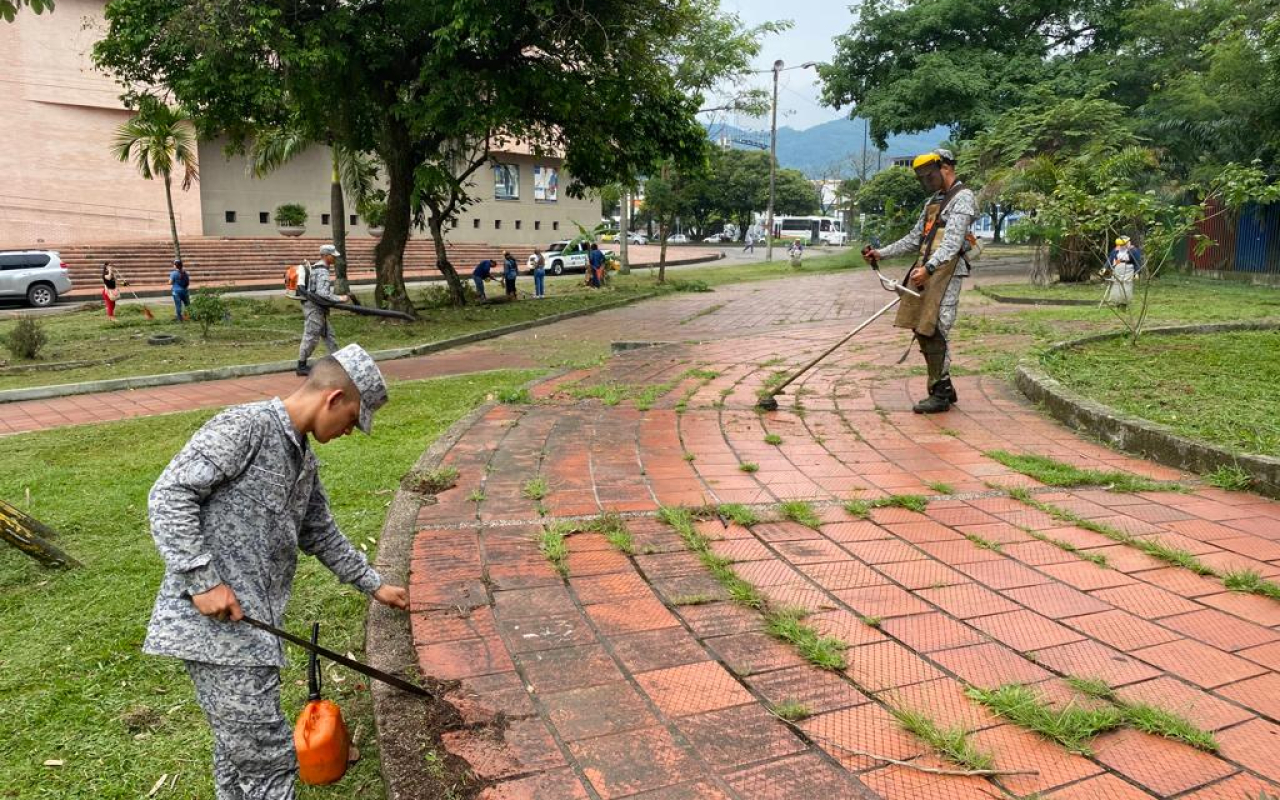 Jornada cívica en Villavicencio contó con la participación de su Fuerza Aérea