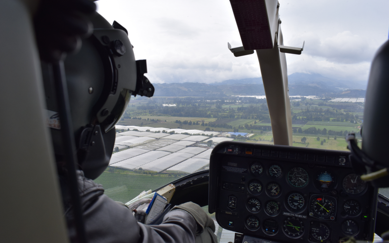 Sobrevuelos de vigilancia y reconocimiento son desarrollados en los municipios de Cundinamarca