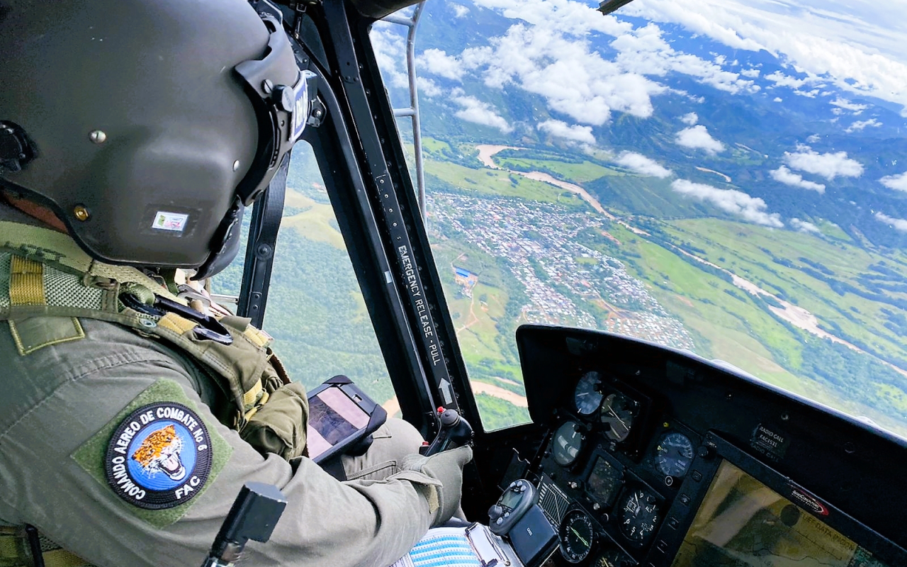 Activa presencia de aeronaves de su Fuerza Aérea en el marco  de Plan Democracia